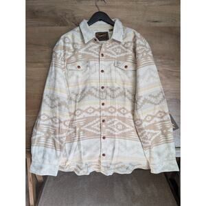 Howler Bros Flannel Shirt Men 2XL Multi Aztec Sheridan Long Sleeve Button-Up NWT